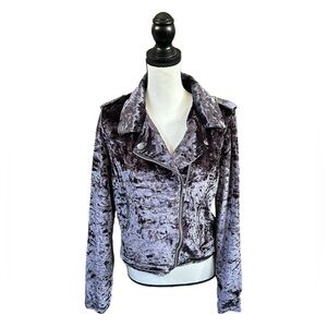 Velvet Silver Women's Moto Jacket